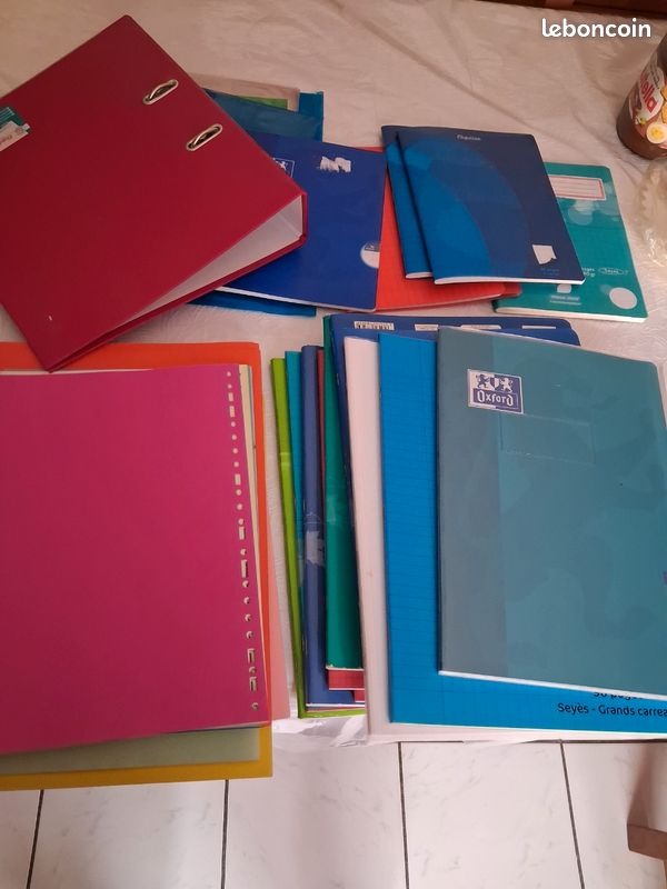 Lot 20 fournitures scolaire petit cahier grand cahier neuf (image 1)