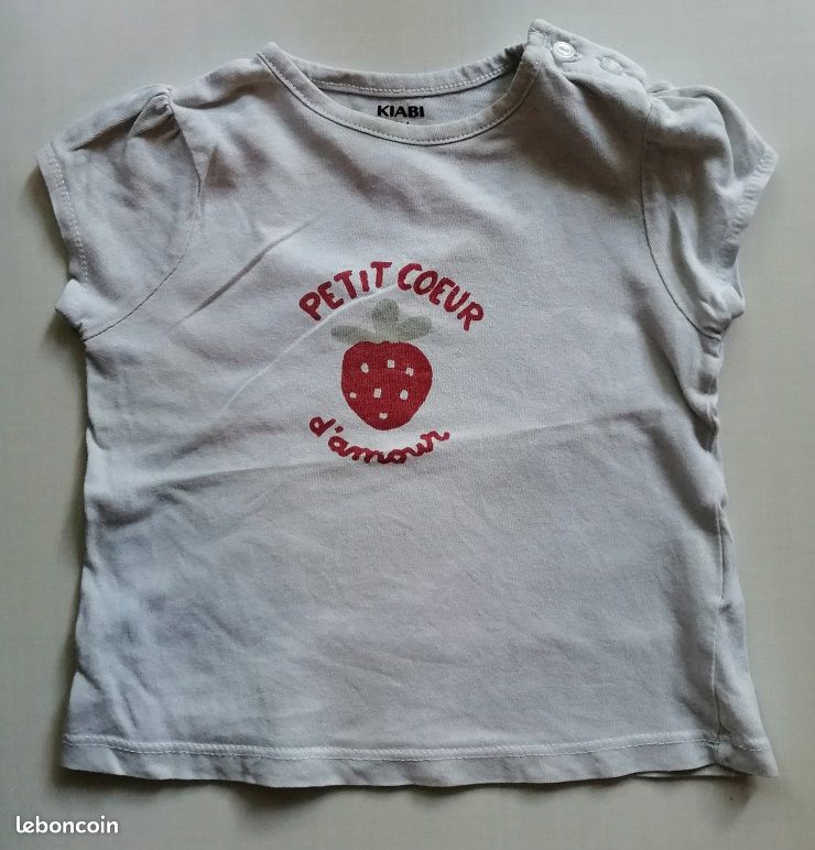 T-shirt manches courtes 9 mois (image 1)