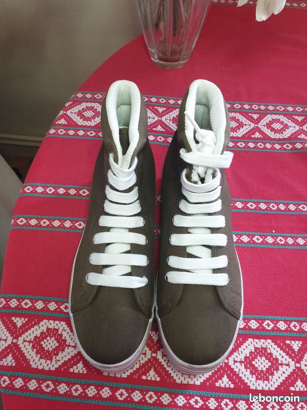 Jeffrey Campbell Original Femmes Chaussures Canvas Taille Uk 4 EU 37 (image 1)
