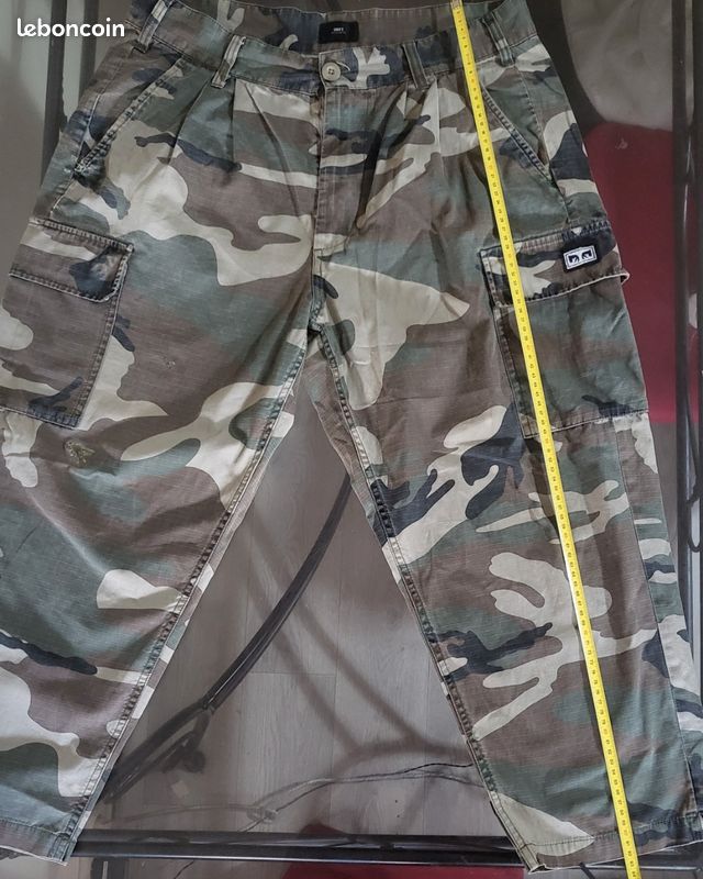 Pantalon Cargo Obey Camouflage Ripstop W33 - Loose Fit (image 3)