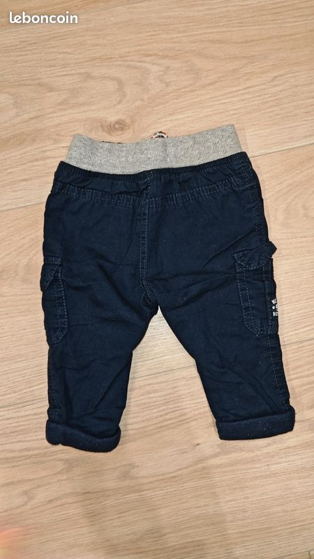 Pantalon Bleu marine 3mois (image 2)