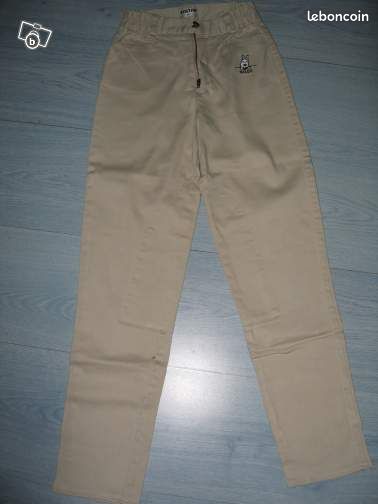Pantalon toile fille tintin milou 10 ans celarca (image 1)