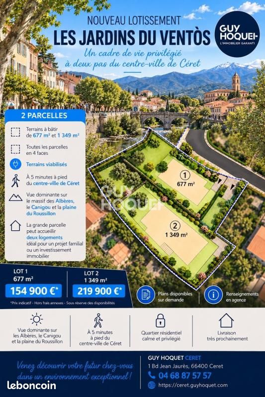 Terrain Ceret · à Céret · 154 990 €