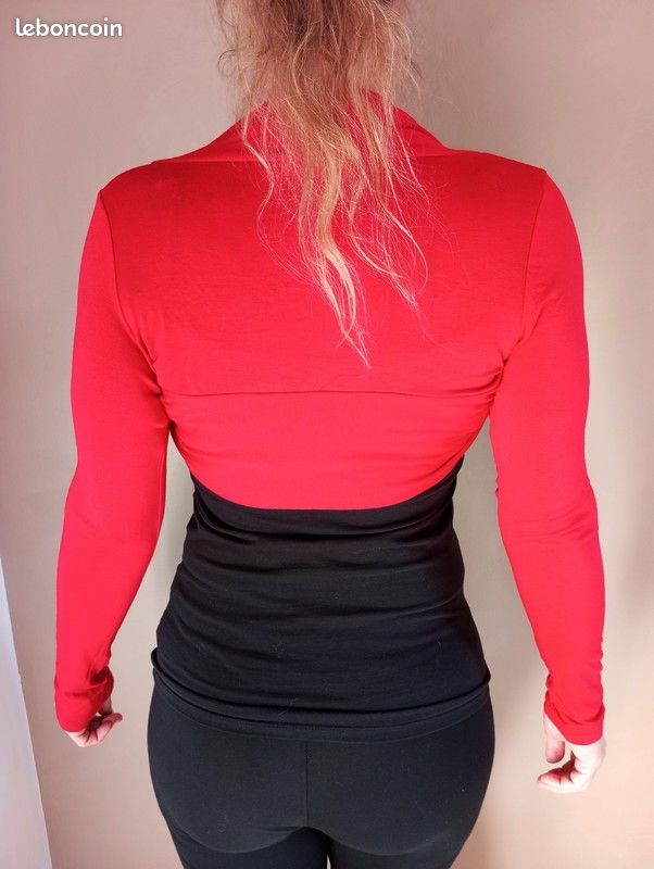 Gilet Femme Cutter & Buck Sans Manches - Rouge Et Noir - Taille S - Neuf