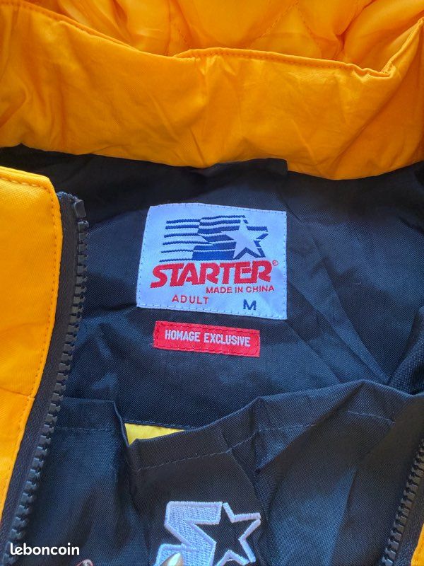 Veste US half-zip NFL x Homage – Vintage – Noir & jaune – Très bon état (image 10)