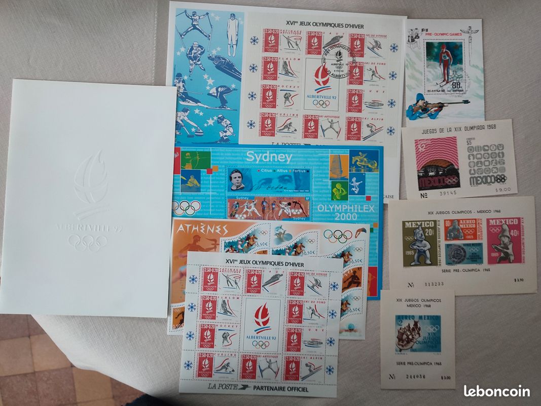JEUX OLYMPIQUES SPORTS Du Monde Lot De 26 Timbres EUR 4,50 - PicClick FR