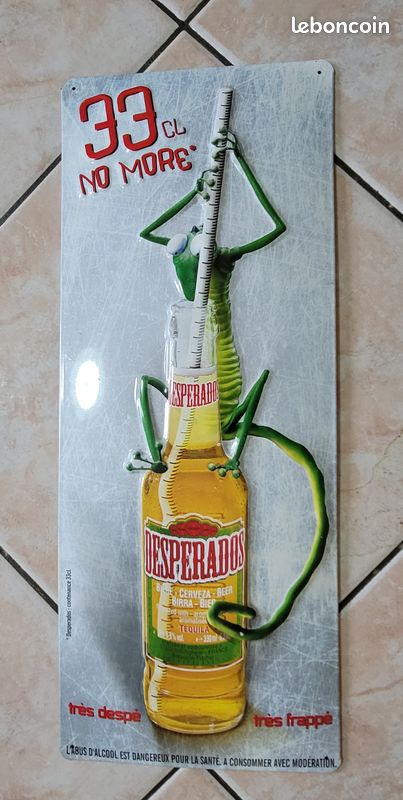 Plaque Murale En Bois Enseigne Bière Desperados - Décoration Bar/pub