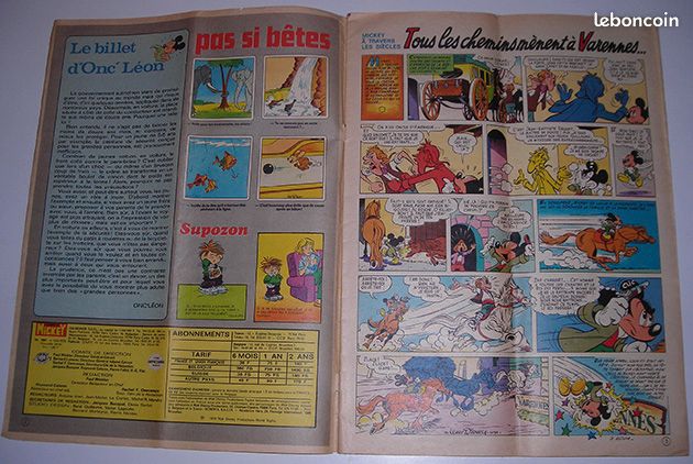 4 magazines "Le journal de Mickey" - 1973 - 4 nos : 1085, 1090, 1091, 1101 (image 8)