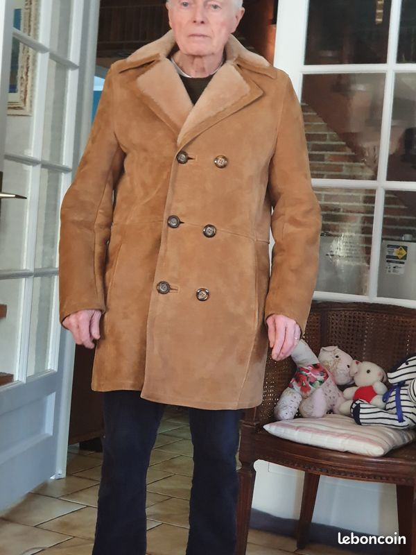 Très élégant Manteau homme en peau lainée (image 4)
