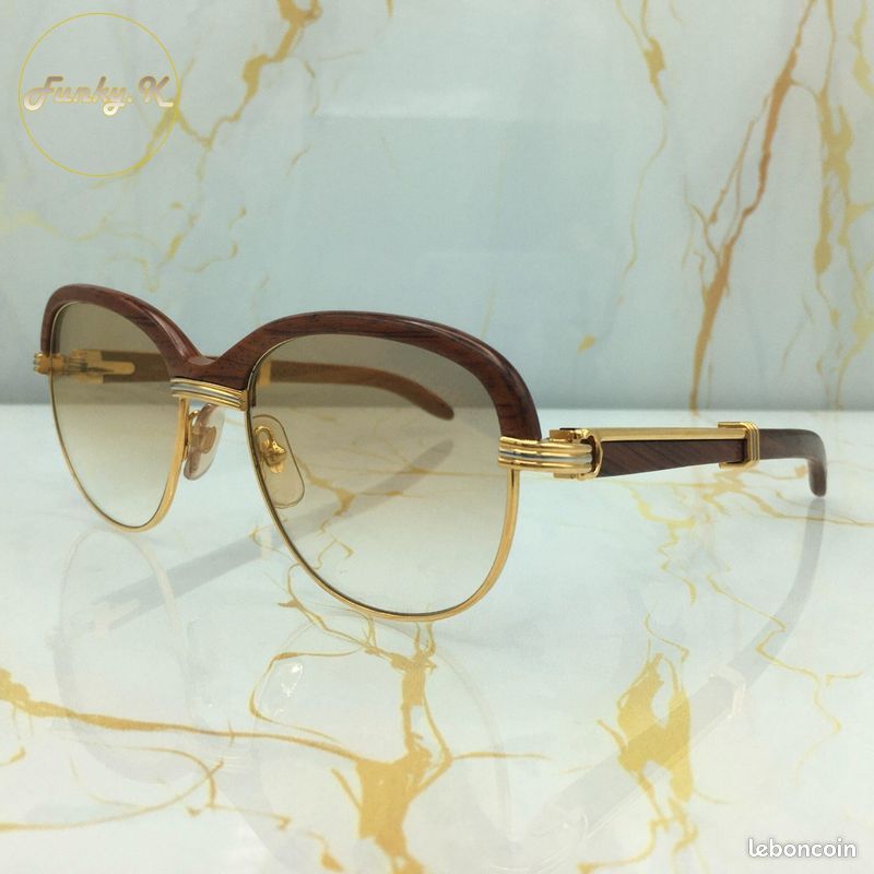 Lunettes Vintage Carrées En Laiton Brun TLH - Monture Rétro Unisexe