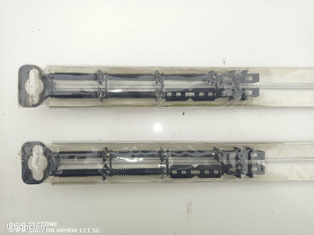 Lot de 2 barres de seuil aluminium à clips - 93cm - NEUF (image 3)