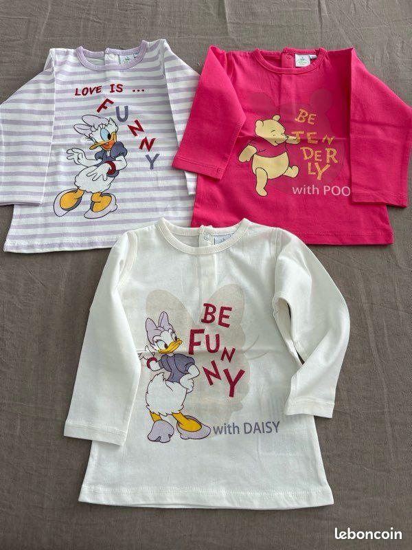 3 teeshirts Disney 18 mois neuf (image 1)