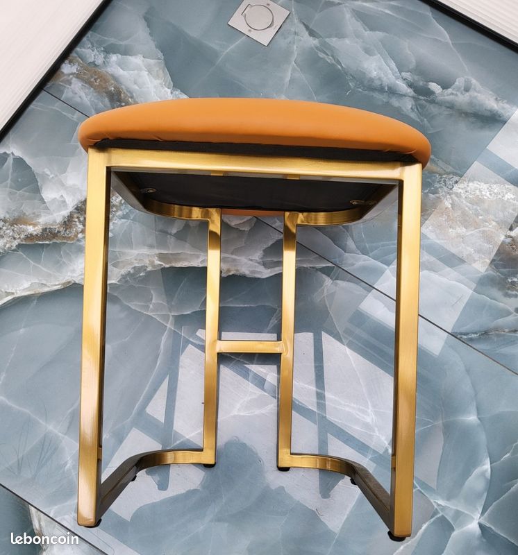 Tabouret simili cuir pour coiffeuse (image 5)
