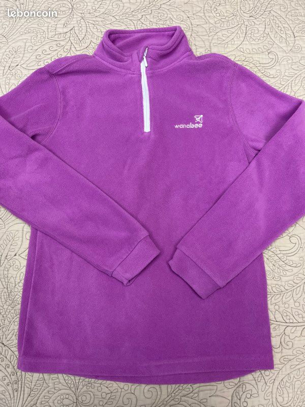 Polaire Gap Pour Fille 11-12 Ans - Bleu/violet, Fermeture éclair Devant, Très Bon état Occasion