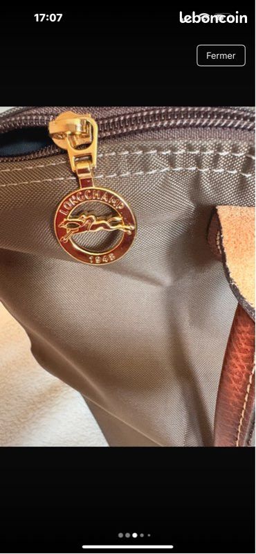 Sac pliage Kaki , Longchamp, taille S (image 3)