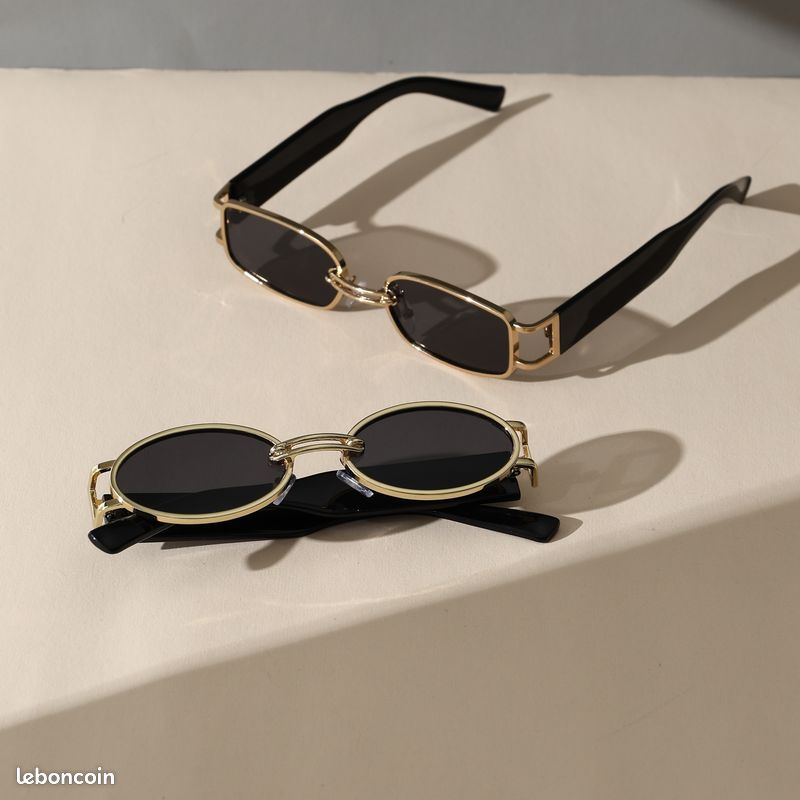 Lunettes Vintage Ovales L Art By AMA – Monture Titane Or Noir Argent, Neuf Sans étiquette, Fabriqué En Allemagne