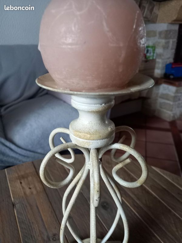 Bougeoir métal 25cm hauteur (image 2)