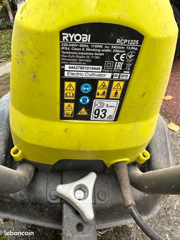 Bineuse RYOBI RCP 1225 (image 3)