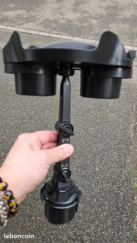 Porte-gobelet universel pour voiture, plateau réglable, support de téléphone portable, bras pivotant à 360 °, Table alimentaire NEUF (image 8)