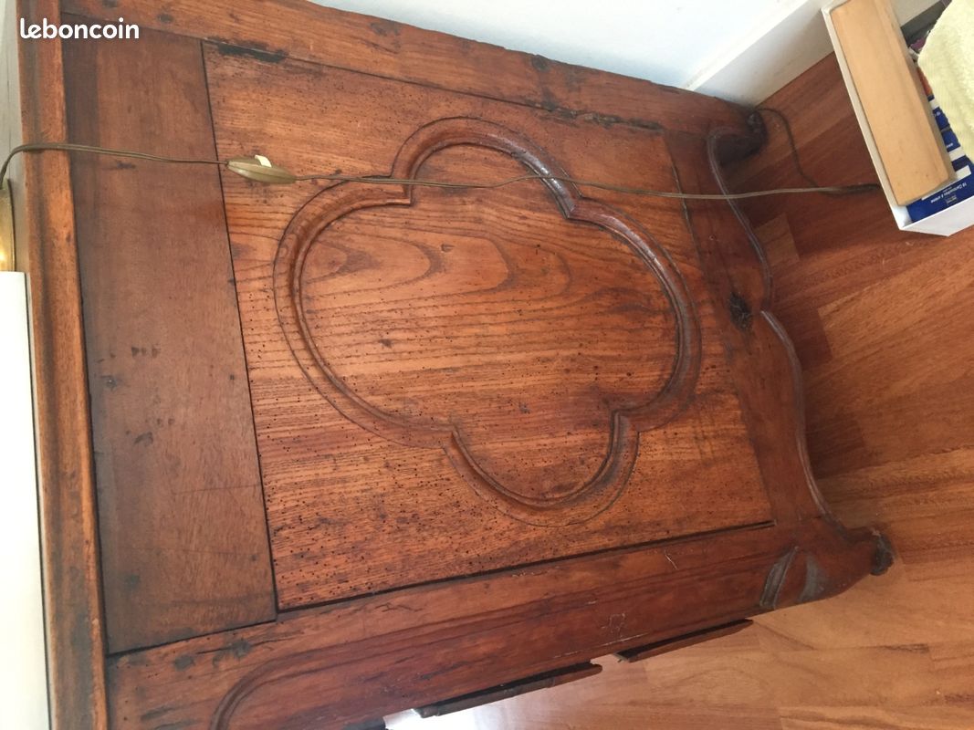 Belle Commode 18eme Arbalète Noyer Massif (image 6)