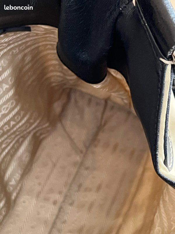 Sac « Prada Cleo », ivoire et noir (image 16)