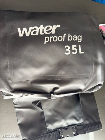 Sac à Pagaie Kayak Étanche Sysdisen - Rangement Pagaies Bateau Avec 2 Compartiments Noir