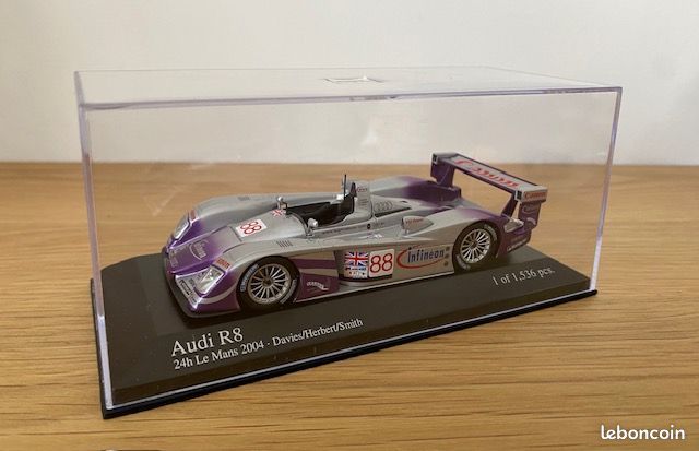 Audi R8 #88 (Audi Sport) 2ème Le Mans 2004 - IXO 1/43 (non presse) (LOZ005) - Collection