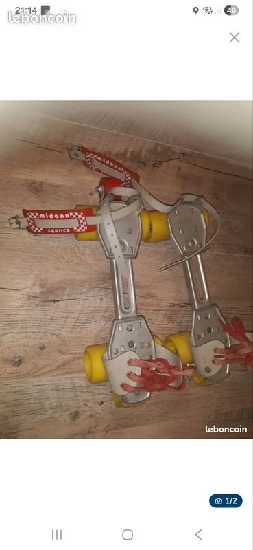 Patins à Roulettes Vintage Midonn – Occasion – Look Rétro
