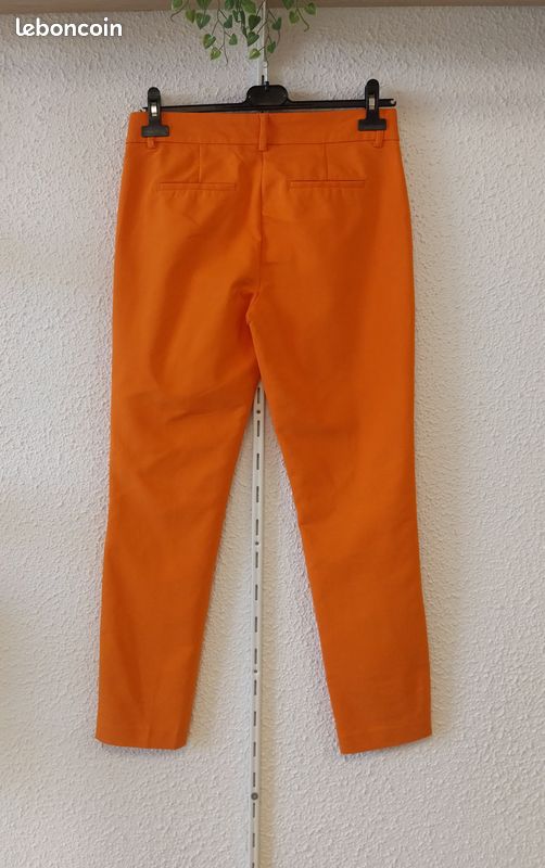Pantalon droit / cigarette orange RESERVED « Eco Aware » — Neuf sans étiquette — Taille 36 (S) (image 7)