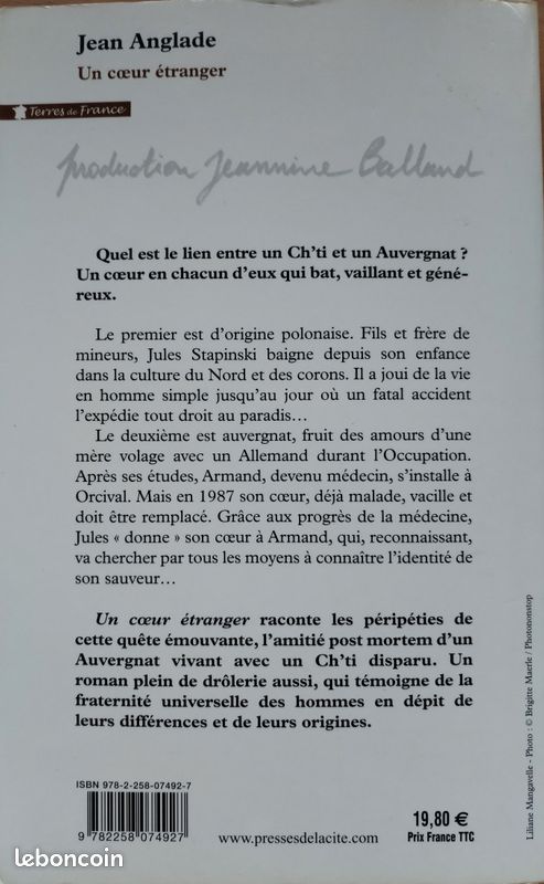 Un coeur étranger. Jean Anglade (image 2)