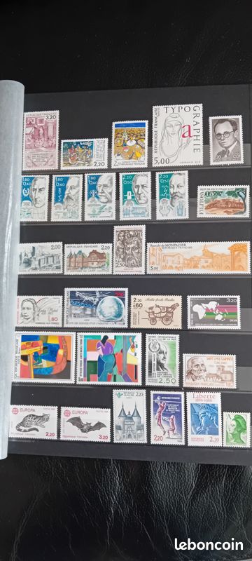 Timbres-poste neufs année 1986 (image 1)