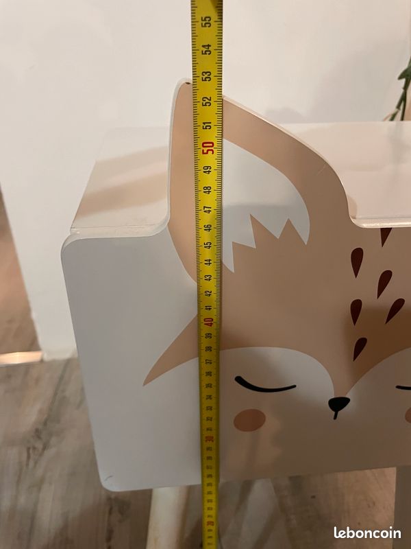 Table Enfant Renard Atmosphera - Table Bois Blanc Pour Enfants
