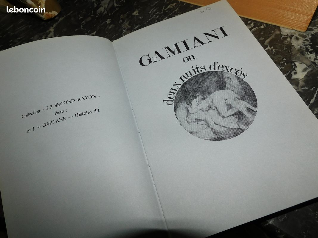 Gamiani ou deux nuits d'excès alfred de musset érotisme 1974 filipacchi reliure (image 1)