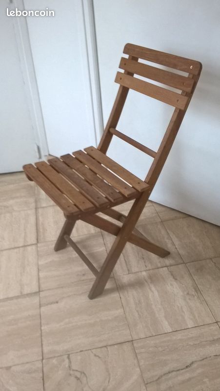 Chaise en bois massif de teck pliante, TIMBER (image 1)
