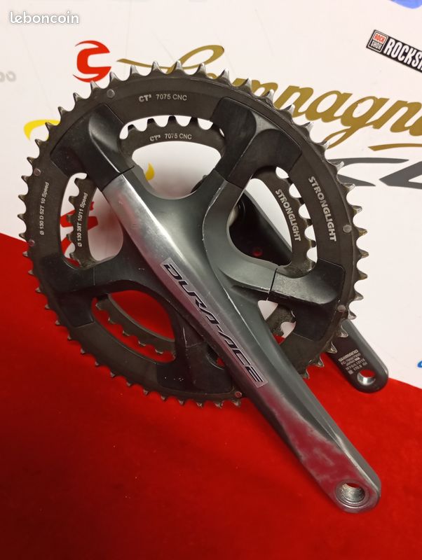 Manivelle Campagnolo Chorus 10 Vitesses 52/39 – Pédalier Vélo Course Vintage (Italie)