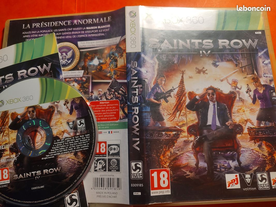 Jeu Saints Row 4 – Version Xbox 360, En Très Bon état