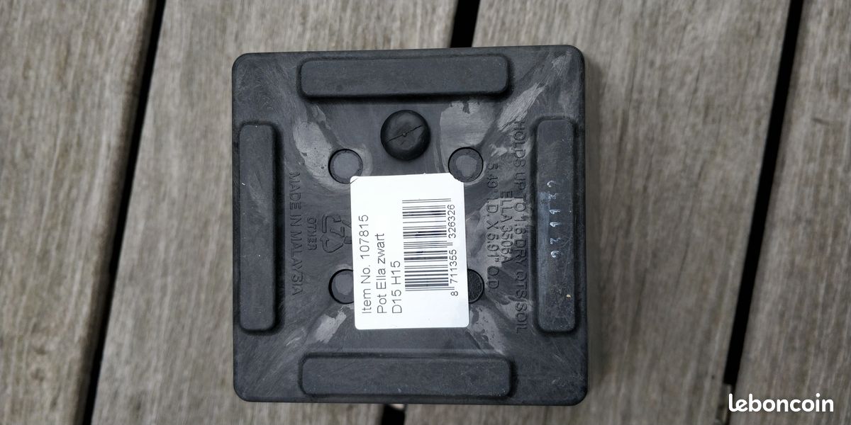 Pot d'intérieur avec réserve d'eau 15 x 15 cm (image 5)