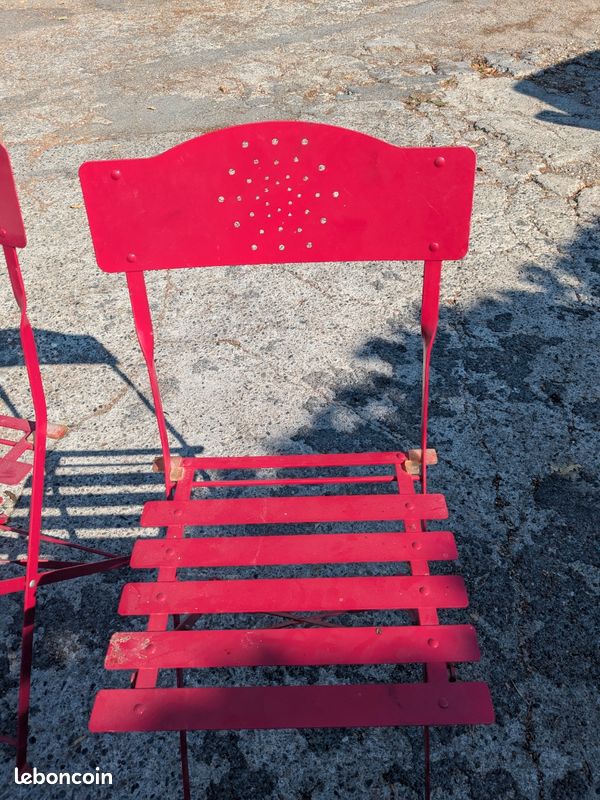 Chaise pliante en fer forgé (image 2)