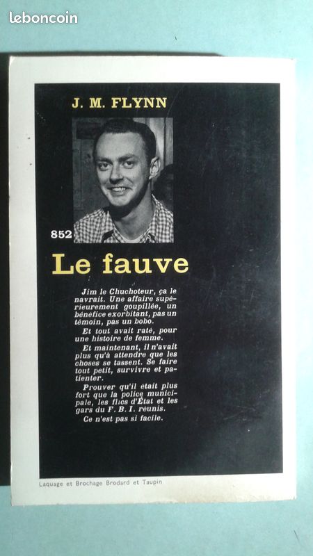 Série noire n°852 Le fauve J.M. Flynn (image 2)
