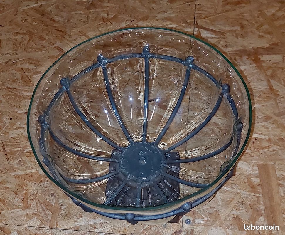Vase fonte et verre (image 1)