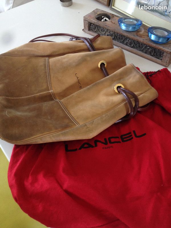 Sac Lancel Paris Lancel Vintage Lancel Vintage Cuir Bleu Sacs De