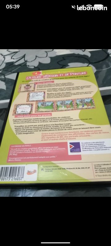 Jeu pc éducatif , atelier de dessin et peinture, je découvre et j'apprends. À partir de 4 ans (image 2)