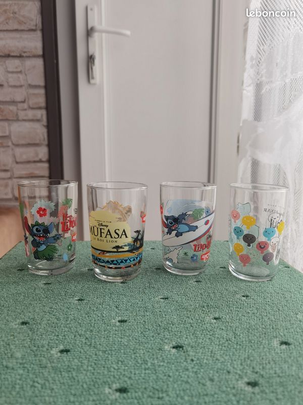 Lot de 3 verres Disney Pixar d'occasion en très bon état (image 5)