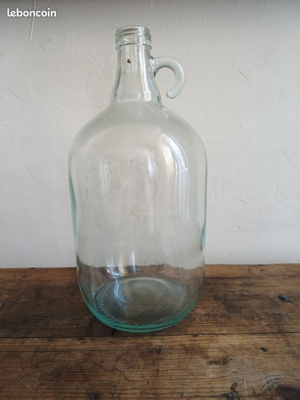Grande Bonbonne / Flacon Ancien en Verre – L'Authenticité de l'Art de la Table et de la Cave (image 2)
