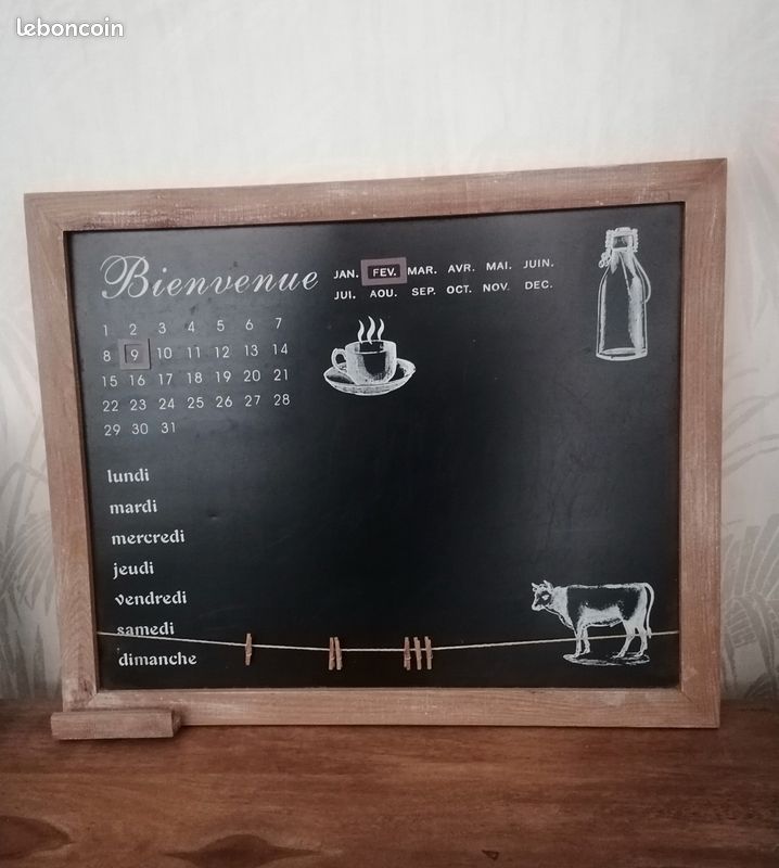 Tableau ardoise mémo calendrier (image 4)