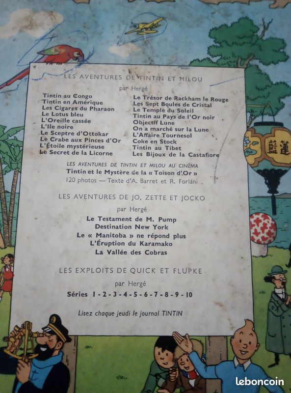 BD TINTIN le crabe aux pinces d'or 1961 (image 3)