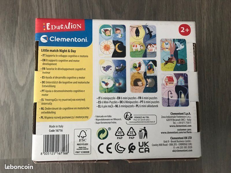 6 mini puzzles night and day Clementoni Éducation (image 3)