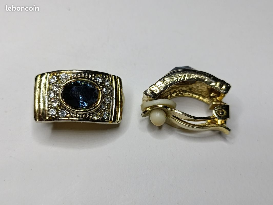 Boucles d'oreilles vintage des années 60/70 - Style rétro et