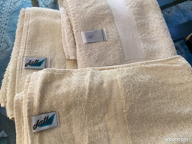 Lot de 2 serviettes toilette (95x48 cm) JALLA et 1 drap de bain ( 130x67cm) JALLA (image 3)