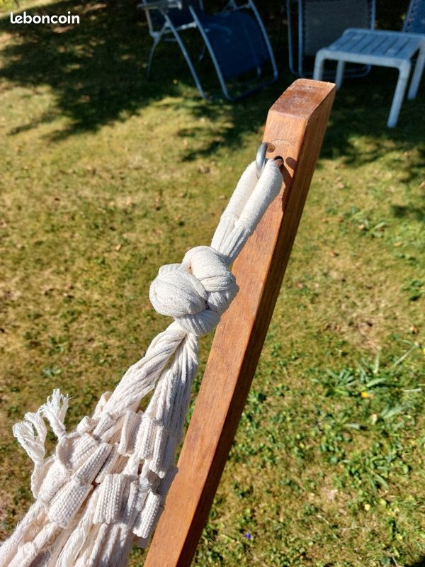 Hamac macrame sur pied (image 3)
